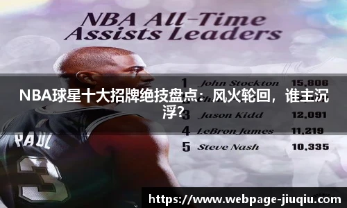 NBA球星十大招牌绝技盘点：风火轮回，谁主沉浮？